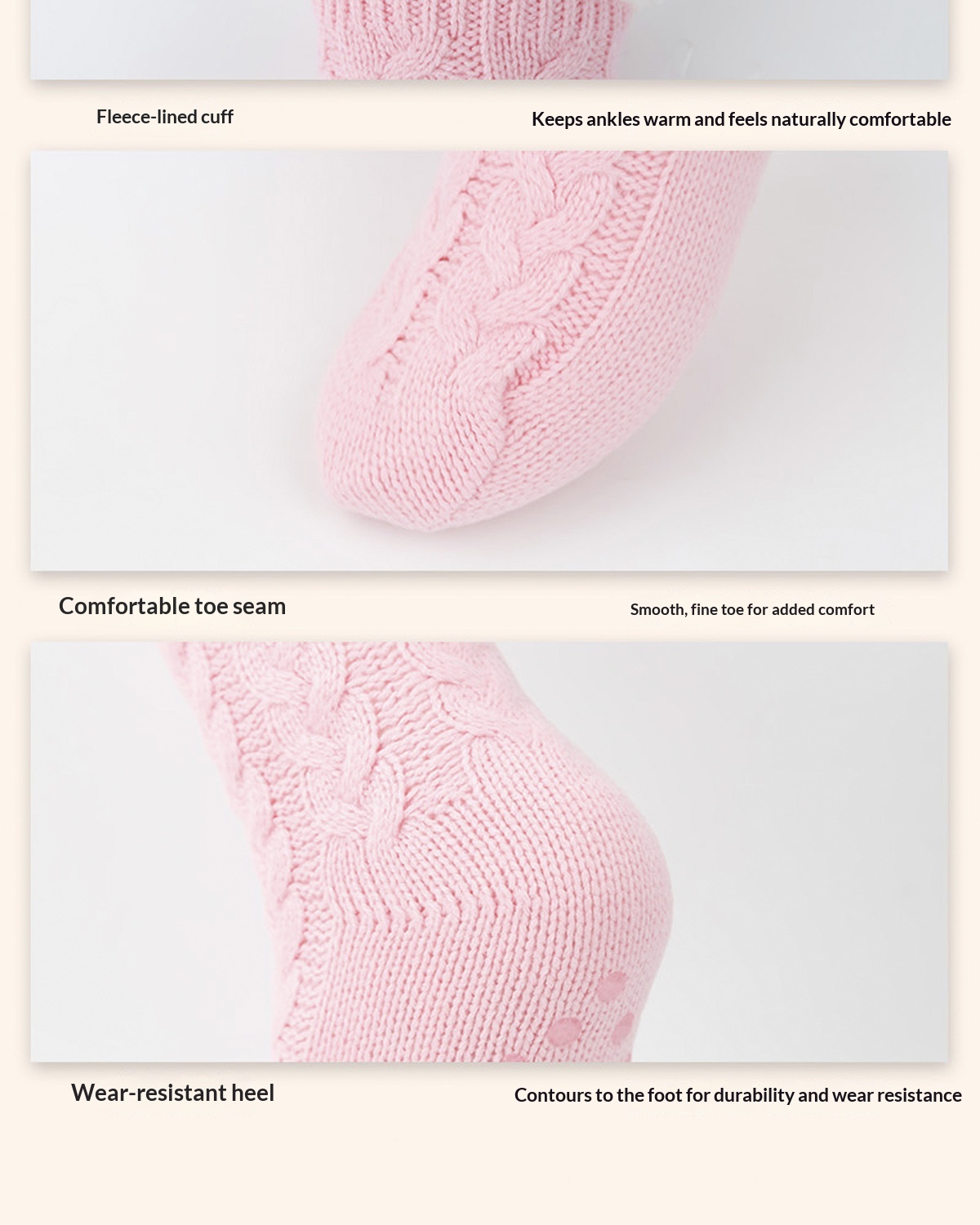 Thickened Fleece-lined Sleeping Socks Glue Dispensing Non-slip
