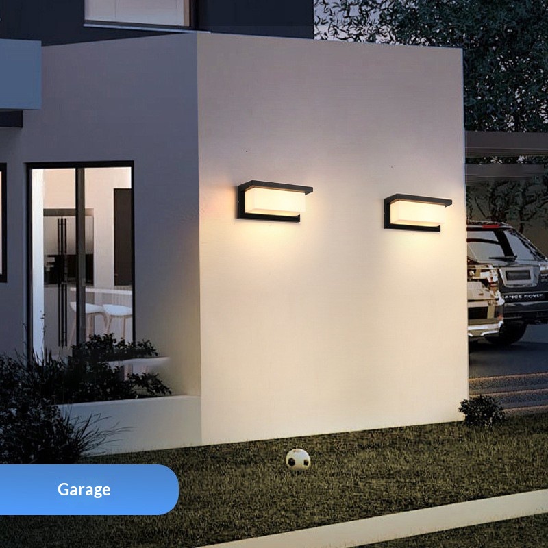 Lampă de perete LED cu senzor radar impermeabil IP65 - fotocontrol inteligent pentru exterior Vilă pentru grădină Corp de iluminat exterior