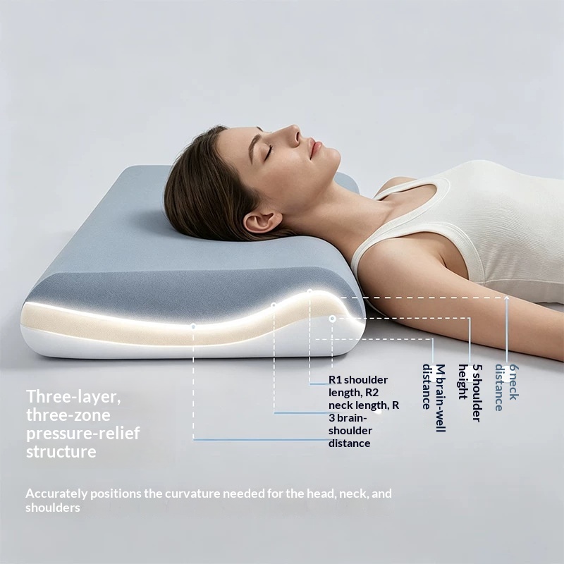 Miezul pernei din spumă cu memorie Clasa A Deep Sleep Pro 4 pentru suportul coloanei vertebrale cervicale