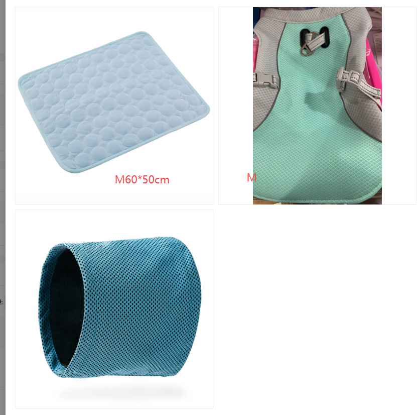 New Instant Cooling Pet Bandana Dog Scarf Summer Cooling Towel Wrap Dog Collar