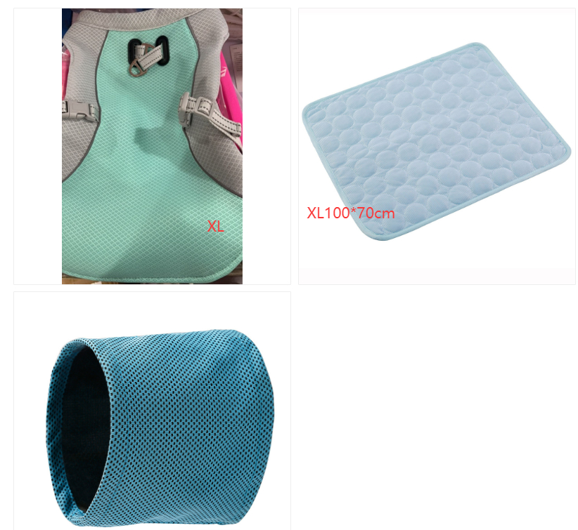 New Instant Cooling Pet Bandana Dog Scarf Summer Cooling Towel Wrap Dog Collar