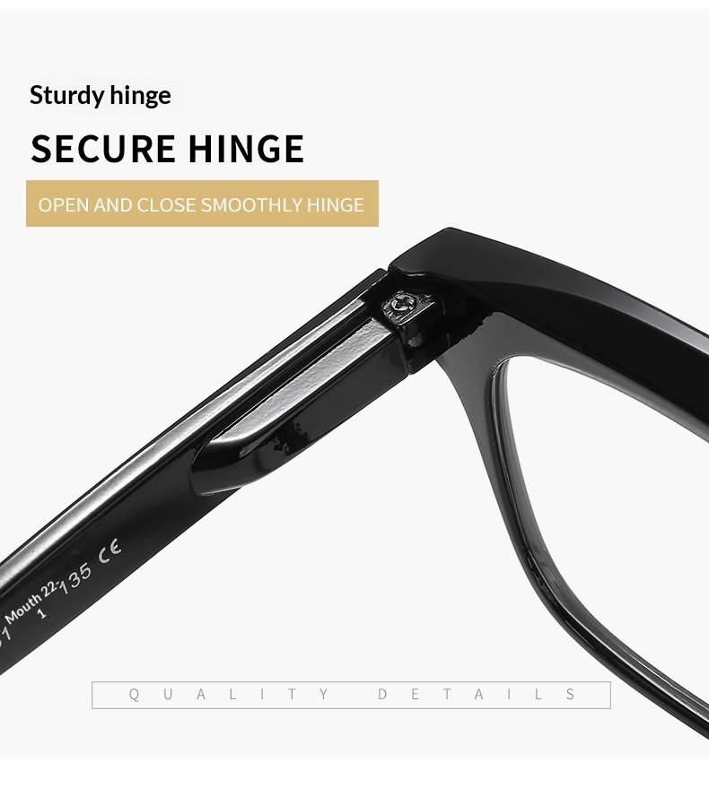 Fashion Large Frame Anti Blue-ray Reading Glasses HD Presbyopic Glasses - detail 6
