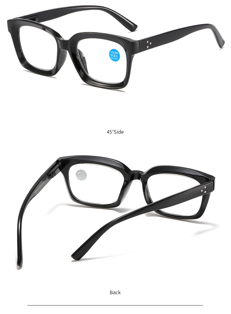 Fashion Large Frame Anti Blue-ray Reading Glasses HD Presbyopic Glasses - detail 8