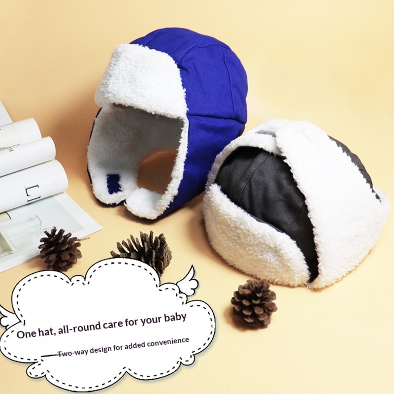 Children's Warm Lei Feng Hat Outdoor Autumn Winter Cold-proof Thickened Cycling Cap