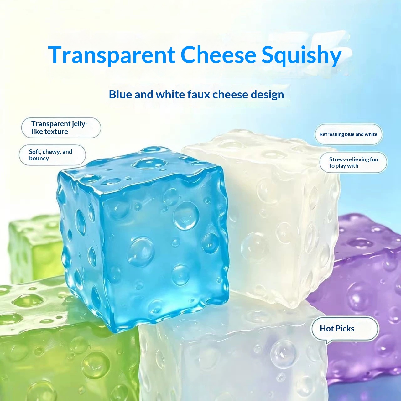 Cheese Squeeze Stress-Relief Toy With Slow Rebound