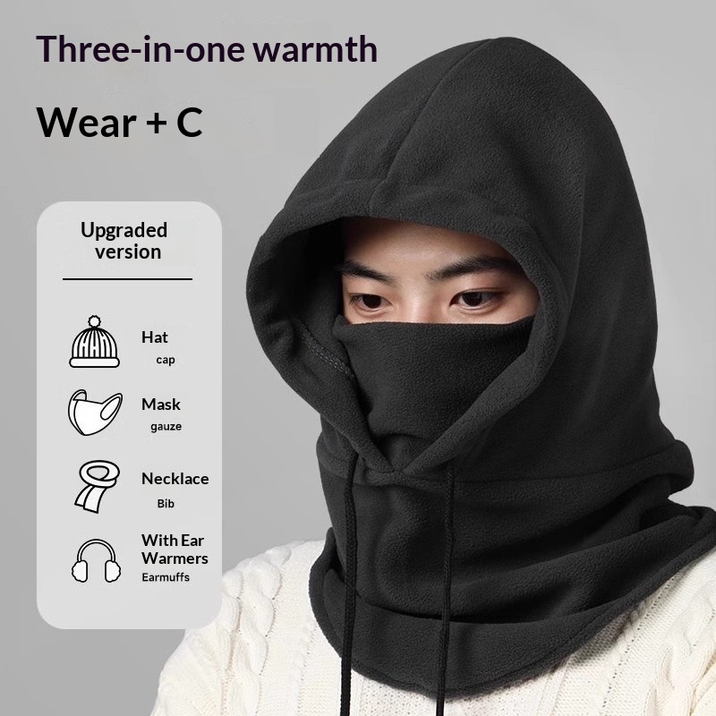 Ski Cold Mask Polar Fleece Windproof Face And Neck Protection Thermal Headgear
