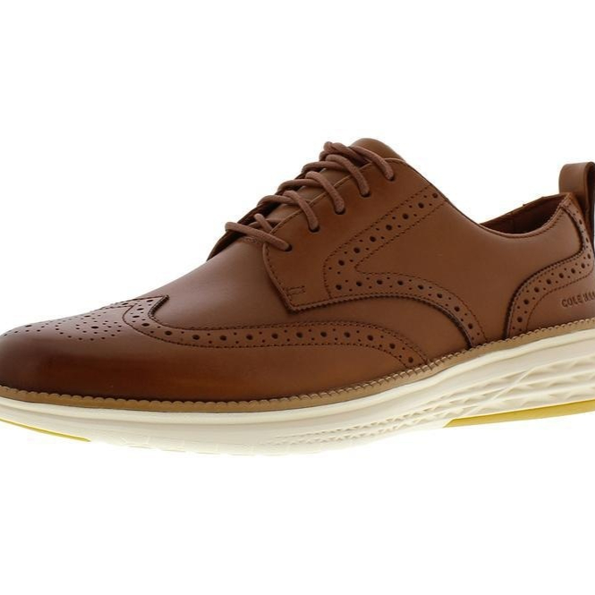 Pantofi Oxford din piele pentru bărbați cu model aripioare