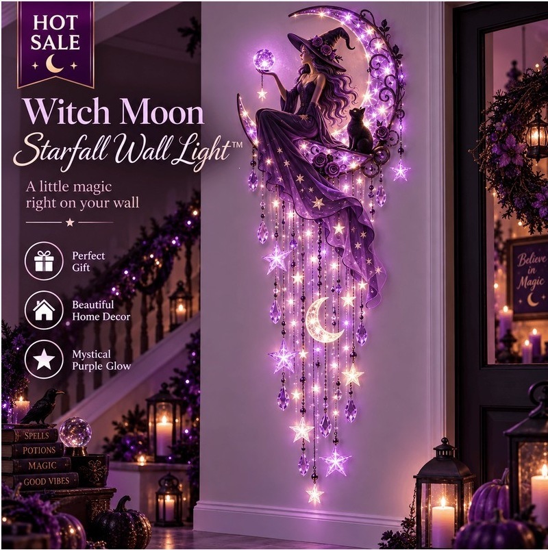 Witch Wall Lamp on Wall