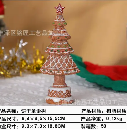New Ginger Cake Christmas Tree Desktop Decoration Home Living Room