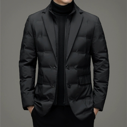 Men's Down Jacket with Detachable Stand Collar image 2
