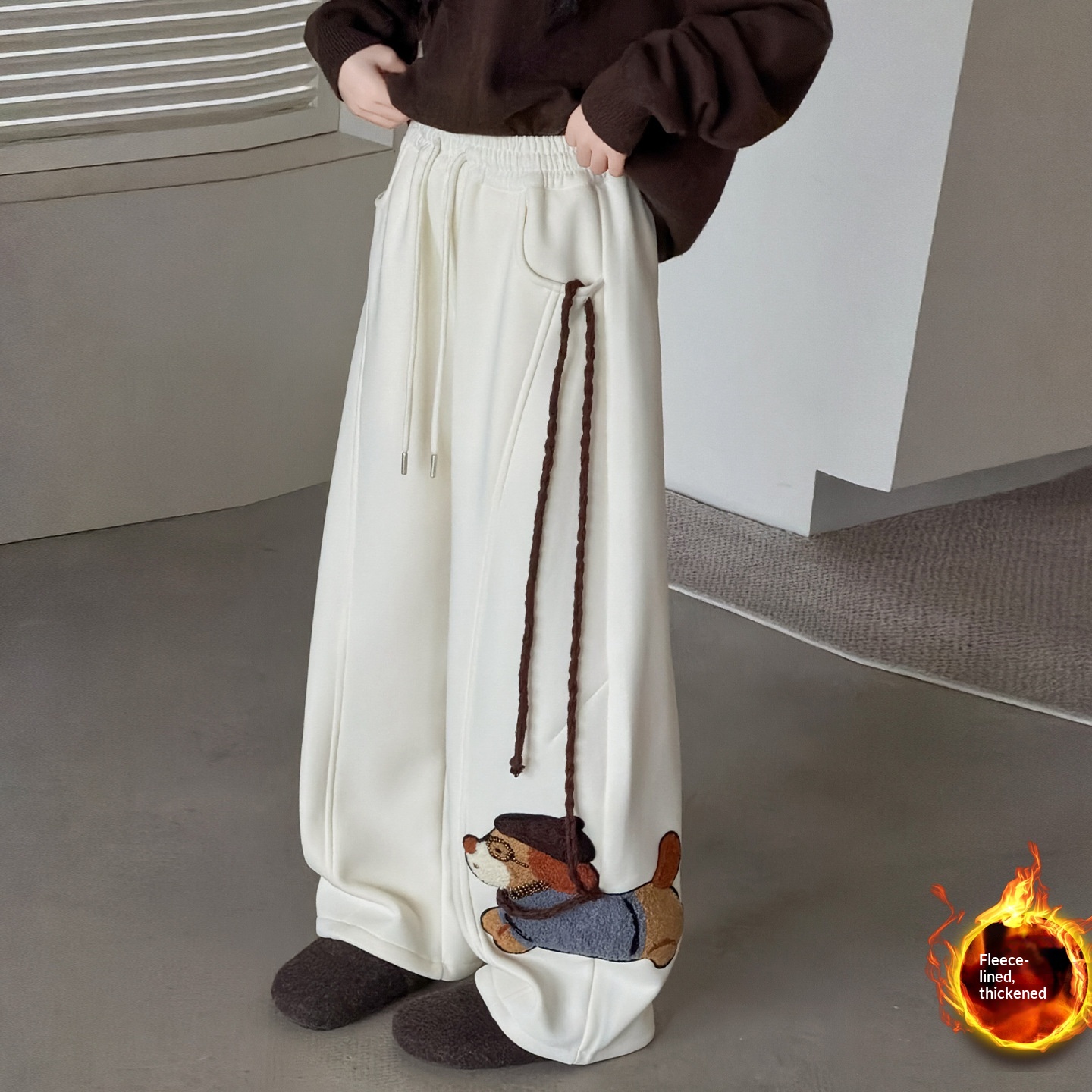 Girls' Pants Autumn Sweatpants Children's Casual Pants Wide-leg