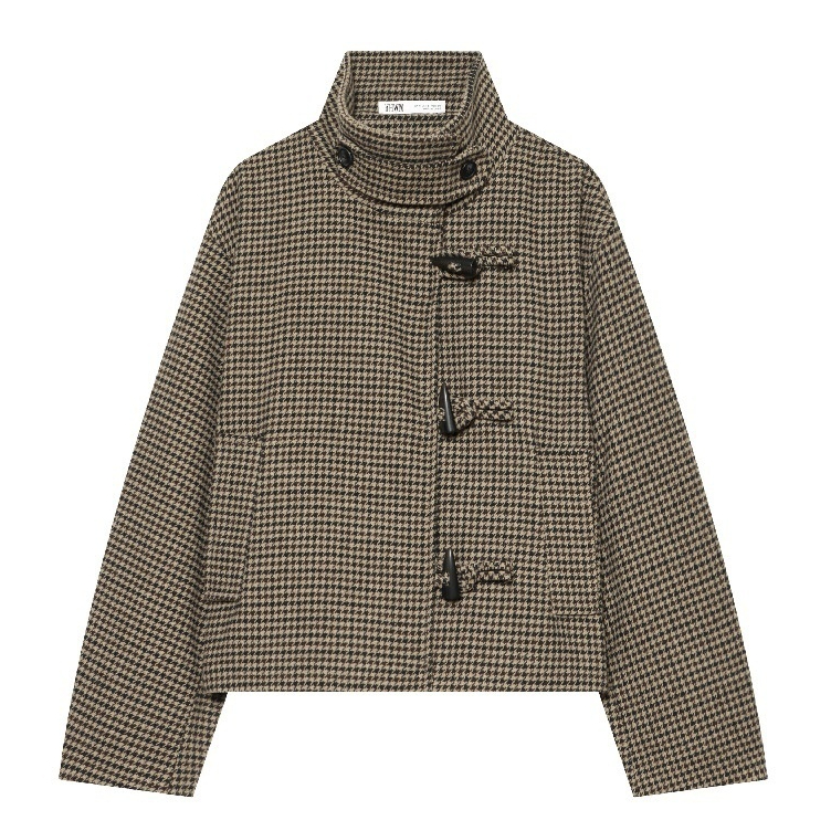 Jachetă Houndstooth versatilă pentru femei