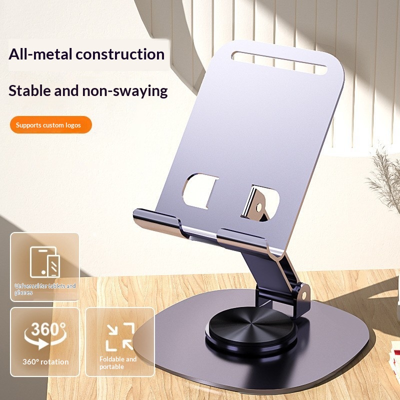 New All-metal Rotating Desktop Phone Holder