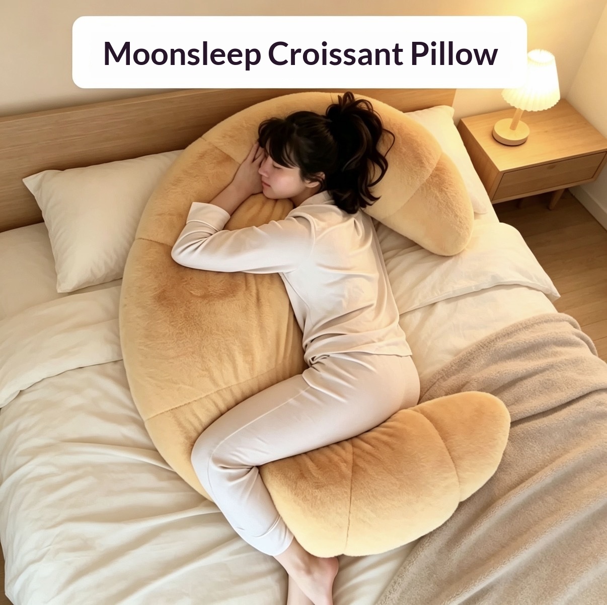 Moon Croissant în formă de pernă de aruncare mare