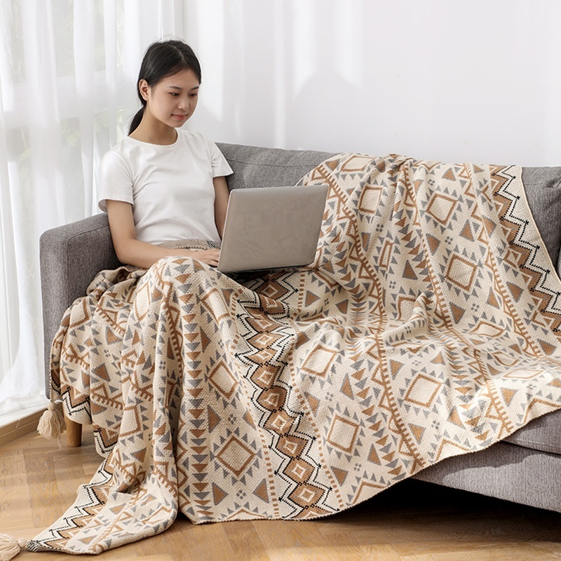 Pătură tricotată Bohemian Shawl Nap
