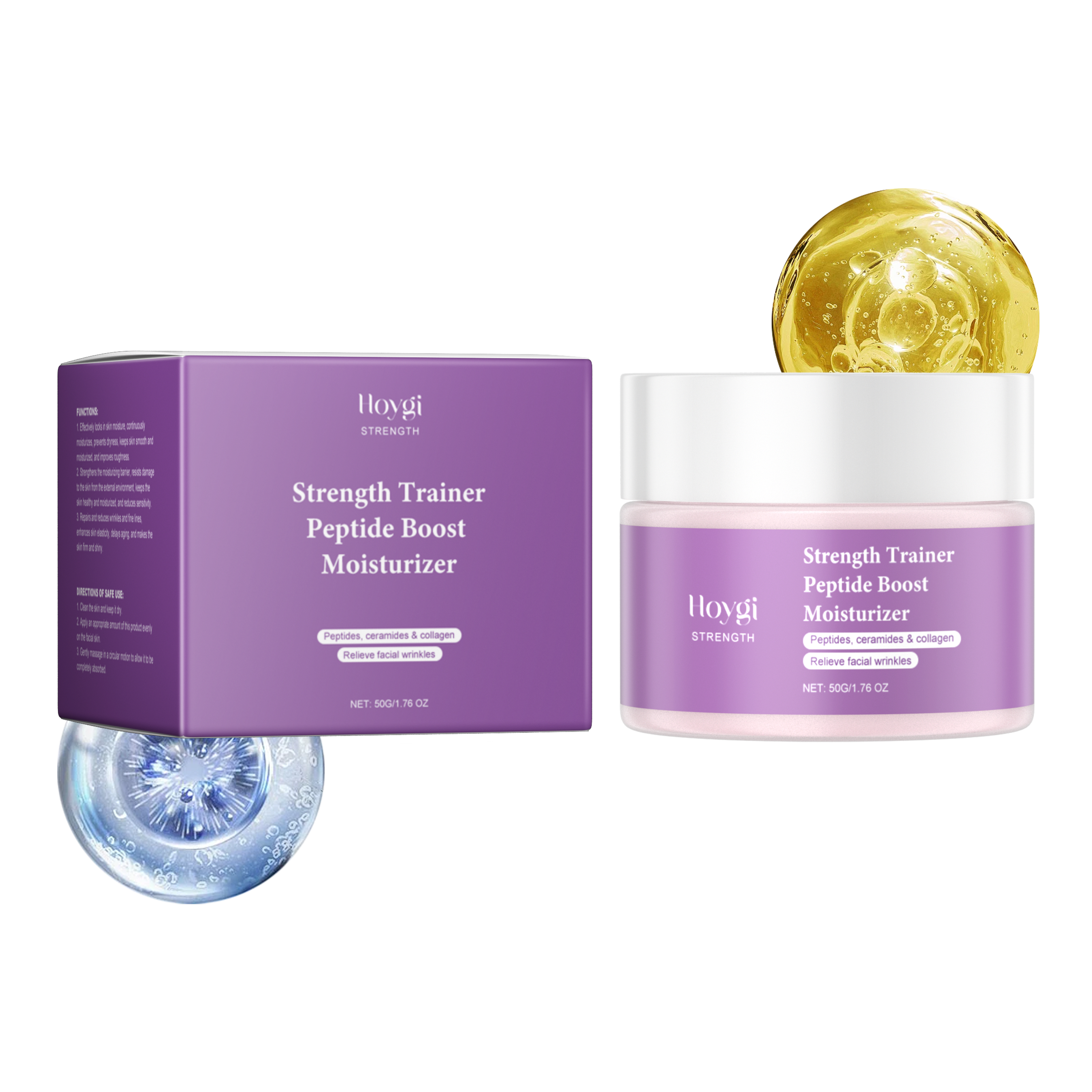 Hoygi Facial Moisturizer Improves Skin And Lightens Fine Lines Daily Hydrating And Moisturizing Skin Firming Cream 50G - Shop at LoveMi