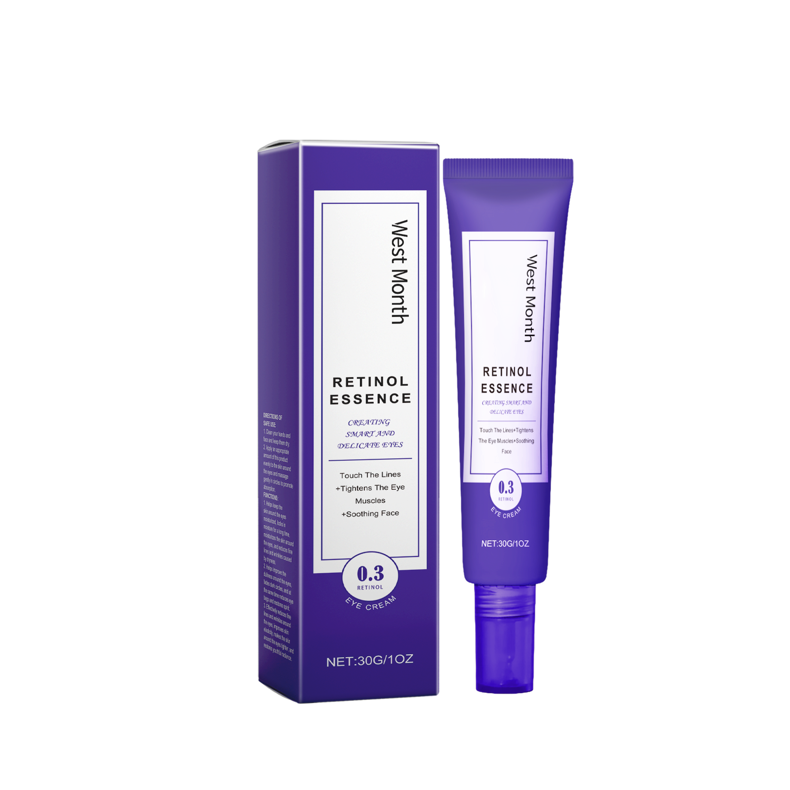 West&Month Eye Cream, Moisturizing And Moisturizing Skin Around The Eyes To Reduce Fine Lines Gentle Repair Massage Eye Cream 30G - Shop at LoveMi