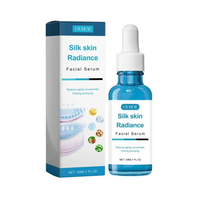 OUHOE Silk Skin Radiance Facial Serum, It Moisturizes Fade Out Fine Lines Firming Brightens The Skin As Soft Moisturizing Essence Of Chun Yan 30Ml - Shop at LoveMi