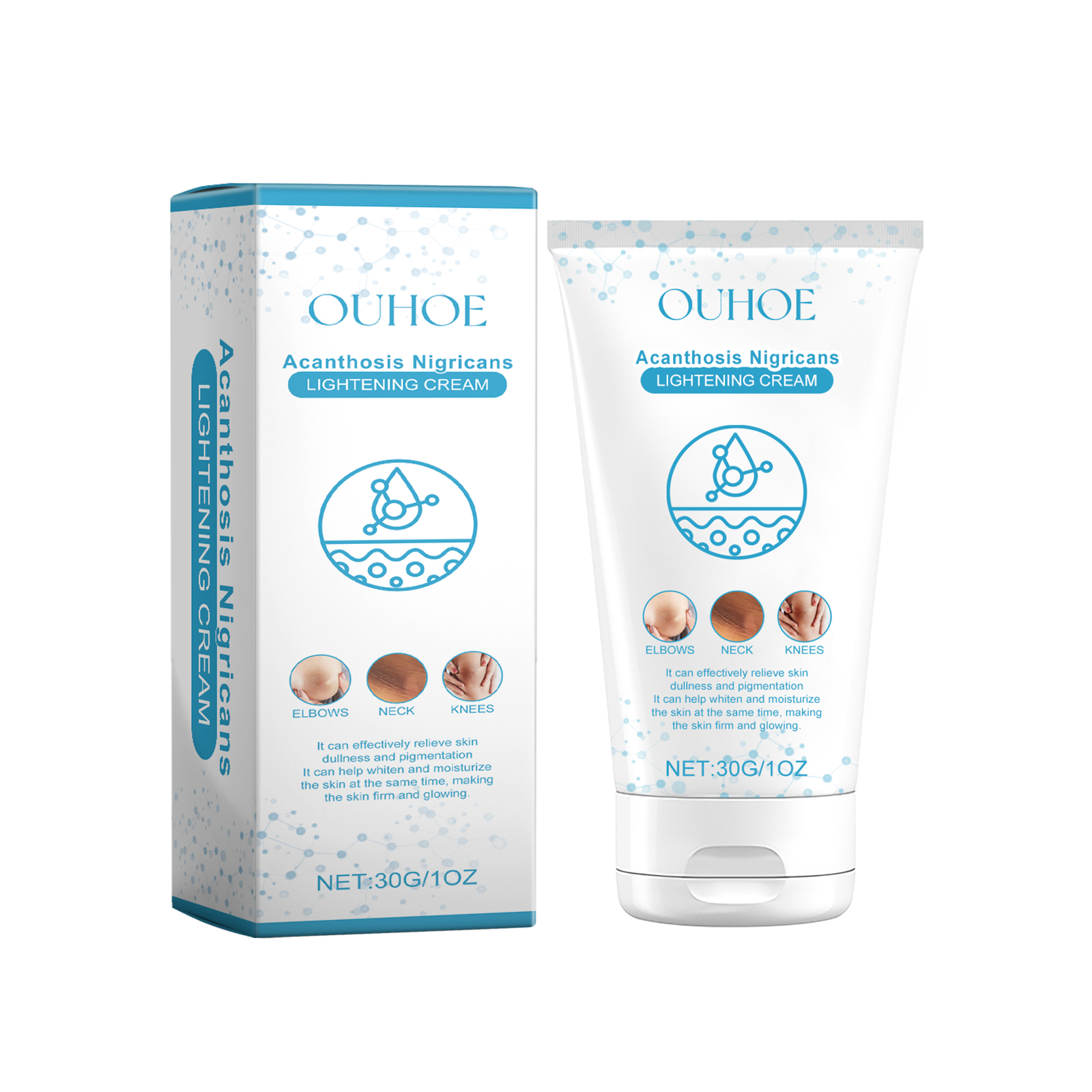 Ouhoe Black Acanthoderm Whitening Cream Soft Moisturizing, Moisturizing, Tender Skin Refreshing, Non Greasy Elbow Neck Line Care 30G - Shop at LoveMi