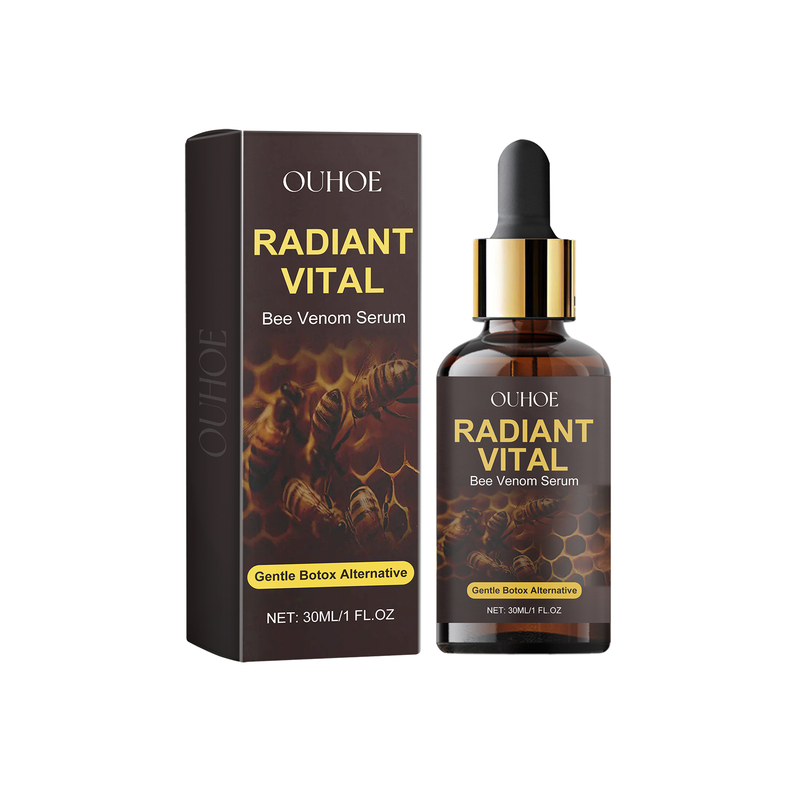 Ouhoe Bee Venom Facial Essence Hydrates And Moisturizes Skin And Reduces Fine Lines And Wrinkles On The Face 30Ml - Shop at LoveMi
