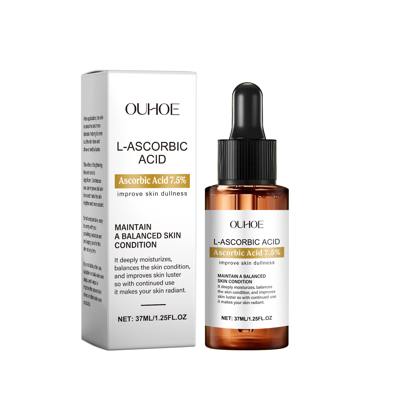 OUHOE Moisturizing Essence, Moisturizing And Gently Moisturizing Facial Skin Brightening And Smoothing Fine Lines Essence 37Ml - Shop at LoveMi