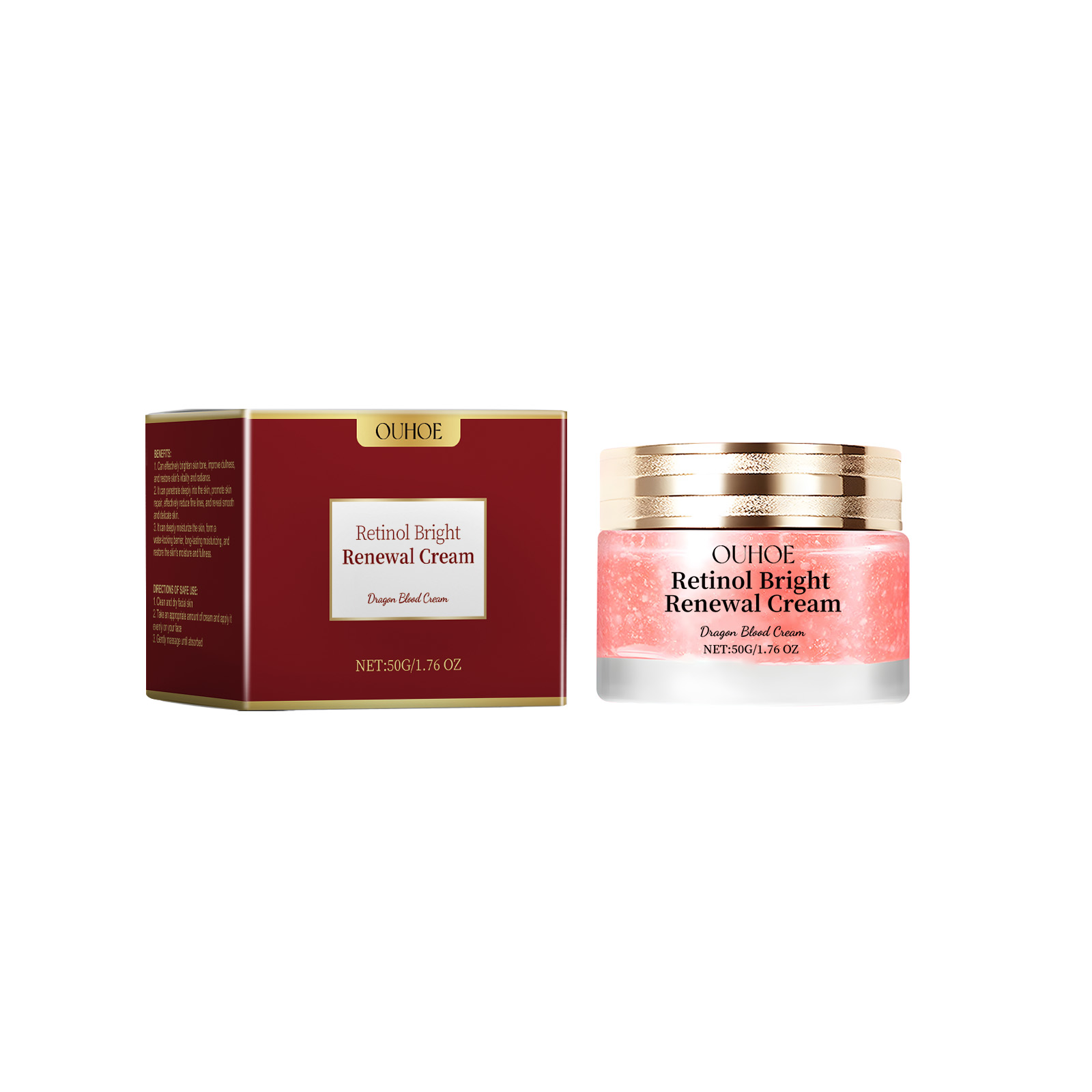 OUHOE Rose Hip Anti Wrinkle Cream Moisturizing, Brightening, Reducing Fine Lines, Firming, Smoothing And Nourishing Facial Skin Cream 50G - Shop at LoveMi