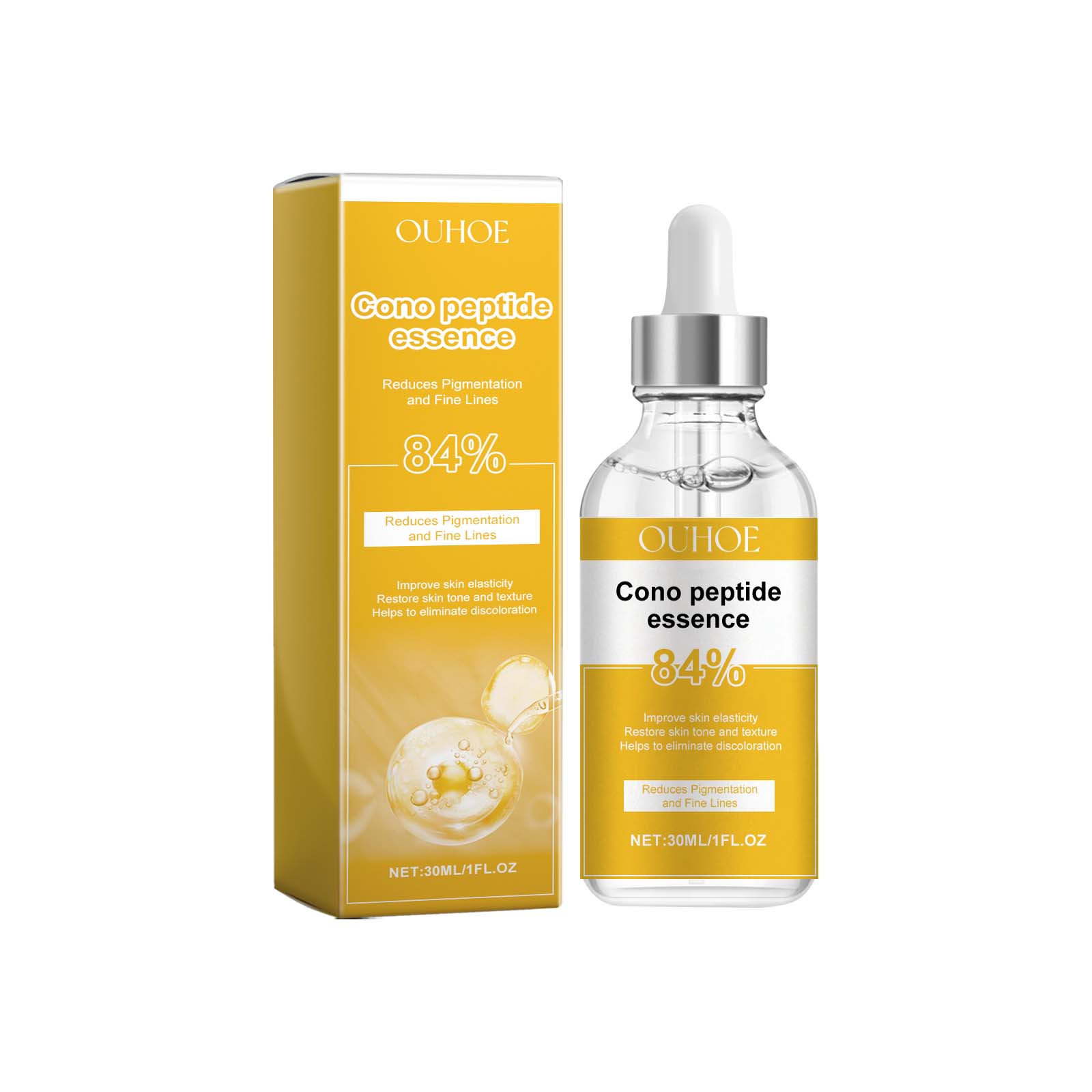OUHOE Cono Peptide Essence, Moisturizing Facial Fine Lines Smooth Skin Moisturizing Essence 30Ml - Shop at LoveMi