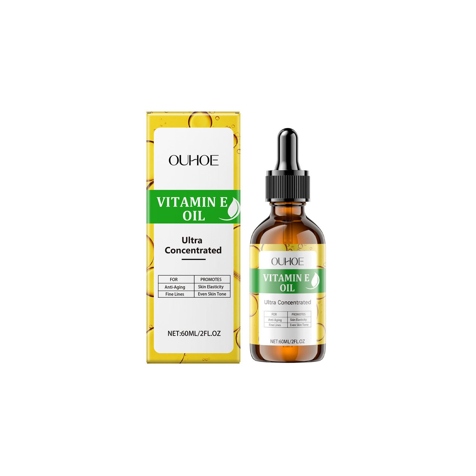 OUHOE Vitamin E Essential Oil, For The Whole Body Moisturizing, Firming, Tender Skin And Lightening Fine Lines Skin Care 60Ml - Shop at LoveMi