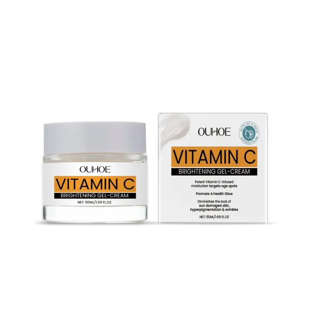 OUHOE Vitamin C Facial Gel Cream, Gentle Nourishing, Brightening, Moisturizing, Hydrating And Light Line Moisturizing Skin Cream 50Ml - Shop at LoveMi
