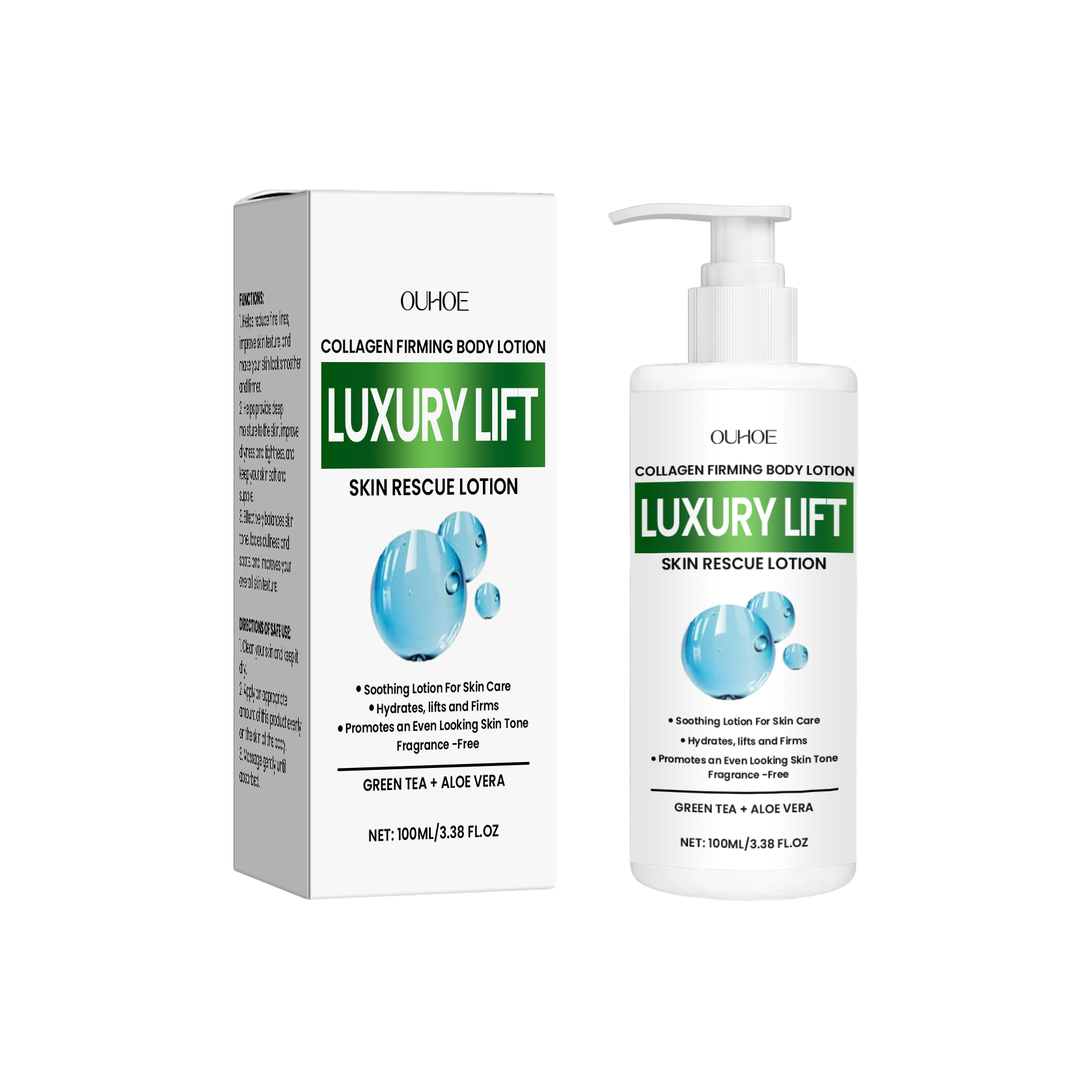 OUHOE Firming Body Lotion, Gently Moisturizes Dry Body Skin, Hydrates, Tightens And Lightens Fine Lines 100Ml - Shop at LoveMi