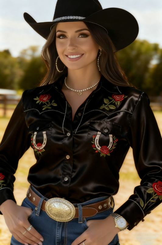 Western-style Casual Long-sleeved Shirt