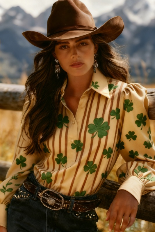 Casual Collared Puff Sleeve Long-sleeved Shirt