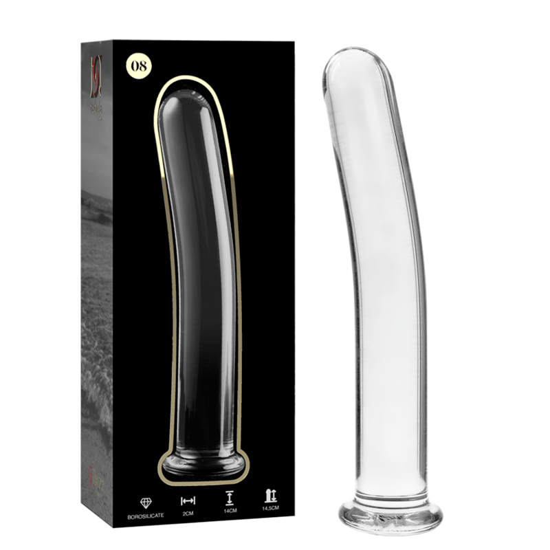 NEBULA SERIES BY IBIZA - MODELO 8 DILDO CRISTAL TRANSPARENTE 14.5 CM -O- 2 CM - TALLA 1, TRANSPARENTE - TALLA 1,TRANSPARENTE