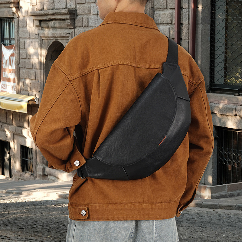 Geantă de umăr casual din piele, de marcă, la modă, geantă pentru bărbați, cu aspect de lux, geantă de umăr pentru bărbați, geantă de afaceri